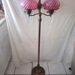 Antique Fenton Glass Lamp