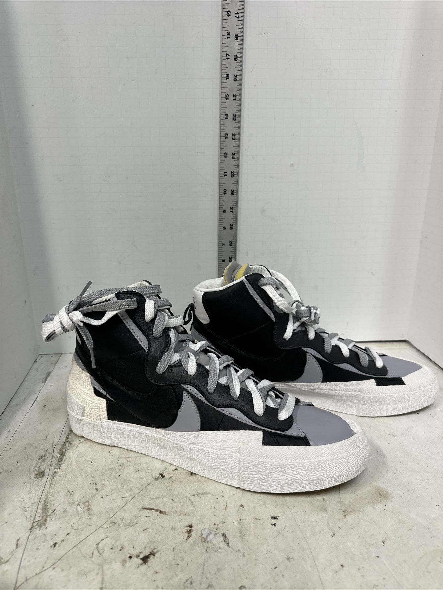 sacai × NIKE BLAZER MID BLACK 28.5cm | DFK.QC.CA