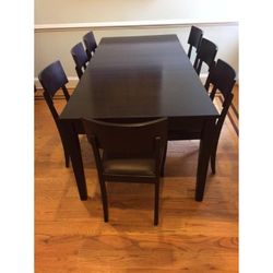 Crate & Barrel dining table