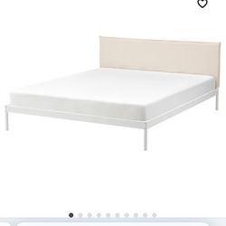 Queen Size Bed Frame And Mattress $210