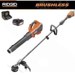 Ridgid - Brushless Blower and Trimmer Combo (Brand new)