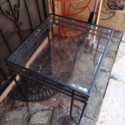 Glass Top End Tables Or Plant Stands