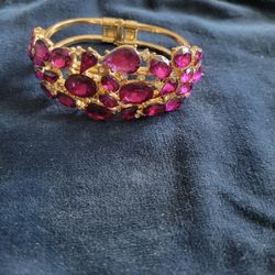 Purple Rhinestones Bracelet 