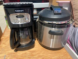 Coffee pot and instapot.