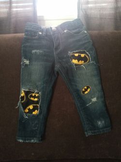 Custom made Batman Jeans 12-18mo
