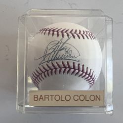 Authentic Signed Bartolo Colon Angels Baseball
