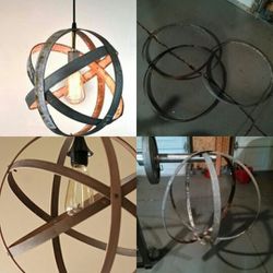 3 Wine Barrel Metal Rings Hoops