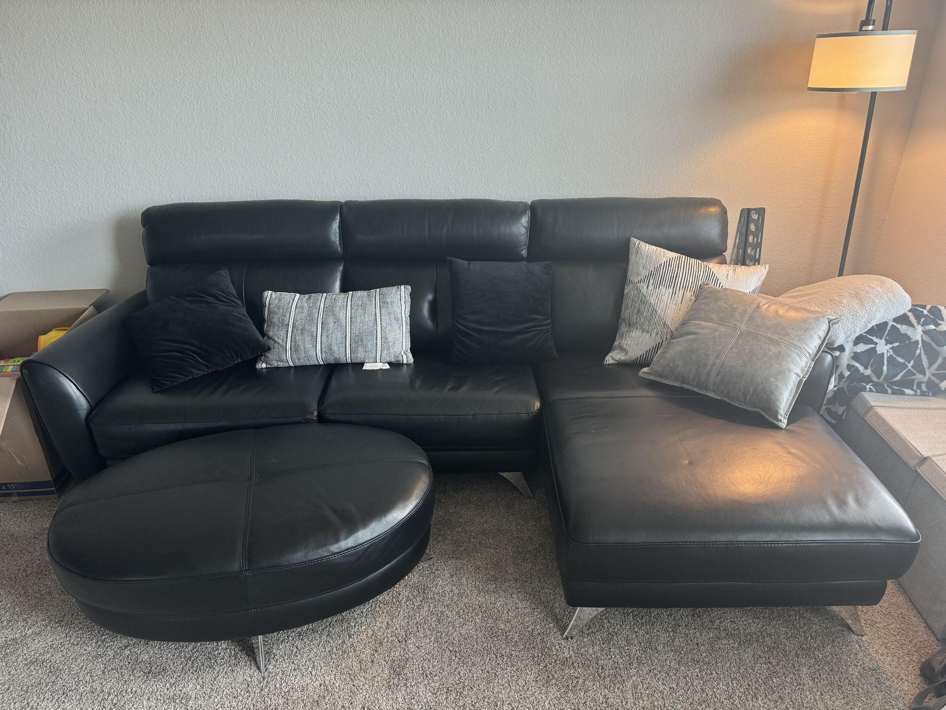 Black Leather Couch