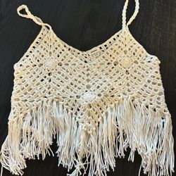 Crochet crop top size extra small 