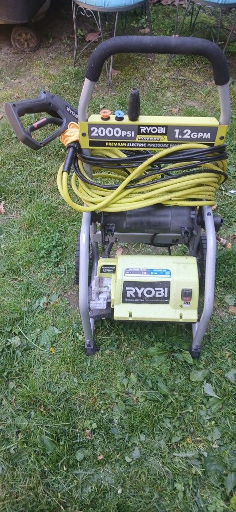 Ryobi Power Washer 2000 Psi In Good Working Condition