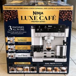 New Ninja Luxe Café Pro Espresso Machine & Drip Coffee Maker