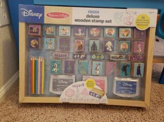 Frozen wooden stamp set