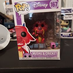 Disney Mushu And Cricket Funko Pop 