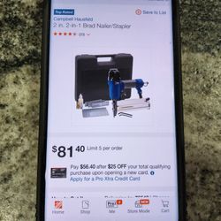 Campbell Hausfeld 2" 2 In 1 Nailer/Stapler