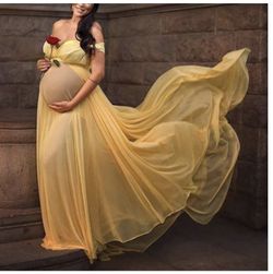Yellow off shoulder dress