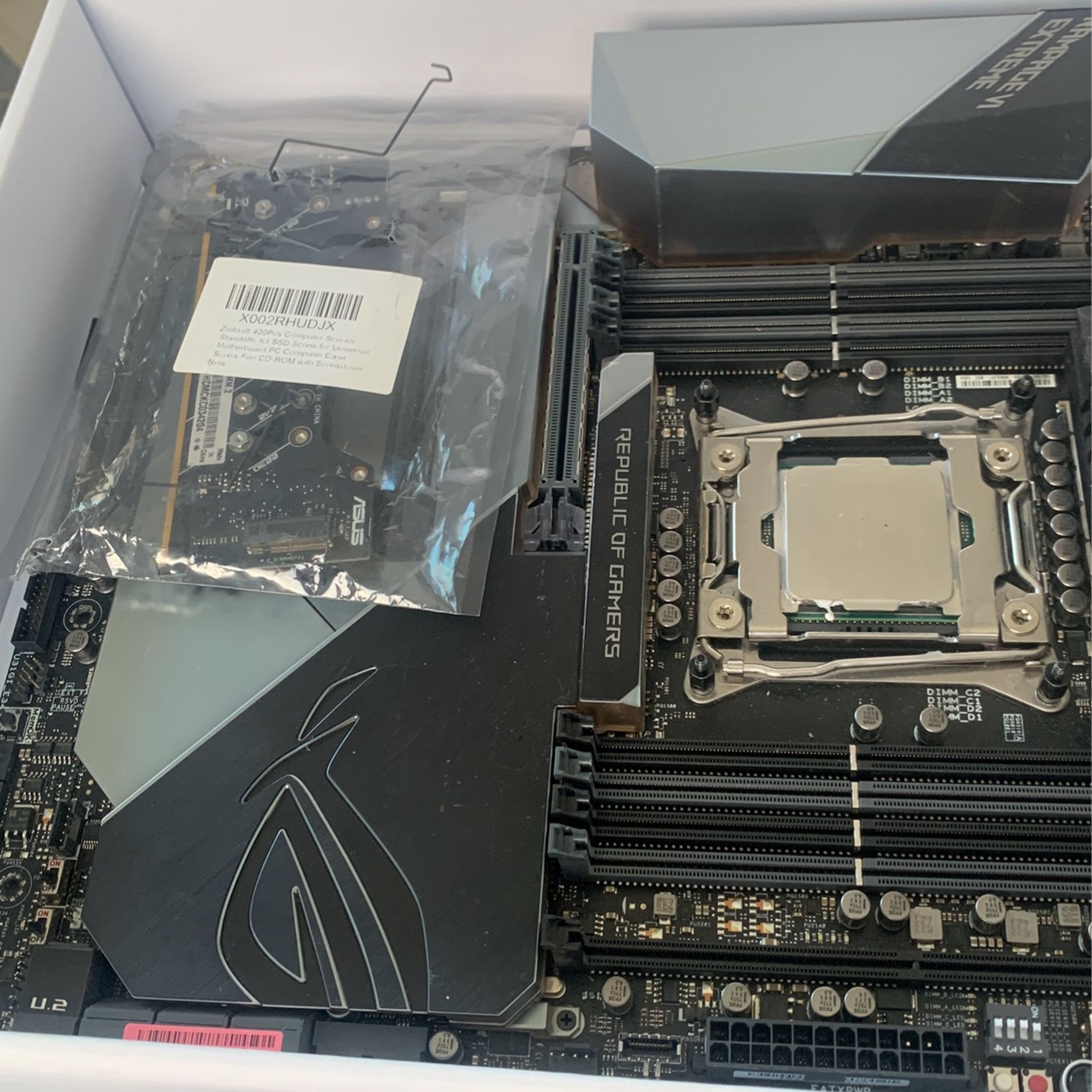 Asus X299 pc Intel I9 7900x Rampage Extreme Ddr4