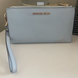 Blue Michael Kors Bracelet Wallet