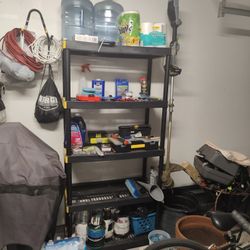 Heavy-Duty Multi-Purpose Plastic Shelving Unit for Garage & Home Organization