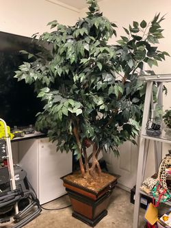 Large Artificial Ficus Tree with Planter 8 ft tall delivery available