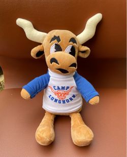 Texas "Bevo" Longhorn Mascot Plush - Camp Longhorn T-Shirt Edition