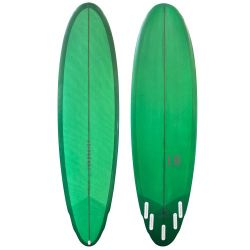 7'0" Lundquist "Sea Bottom" - New - Performance Midlength Egg Surfboard - Green