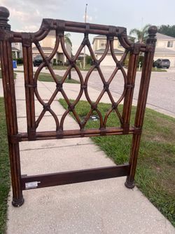 Twin wood frame headboards (2)