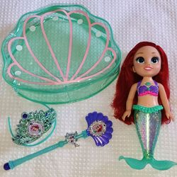 Little Mermaid Talking & Light Up Doll & Bag with Accessories $15