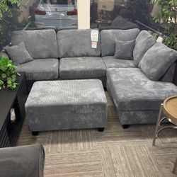 Sectional With Ottoman 