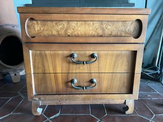 Solid wood nightstand