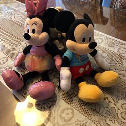 Minnie And Mickey Plush Dolls