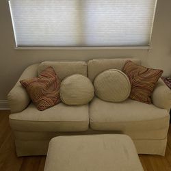 MUST GO - Best Offer - Loveseat and Ottoman GOES -Sunday - Pick Up 5/5 at 9:30a
