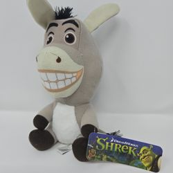 Dreamworks Shrek Donkey Big Head Plush Doll 7” New