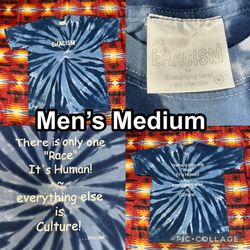 Vintage Eracism by Enterprising Ideas Blue Tye Die T-Shirt Men’s Size Medium
