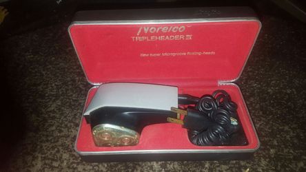 Vintage NORELCO Tripleheader III Men's Electric Shaver, Razor!
