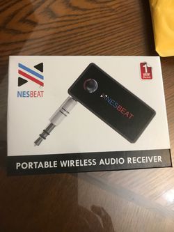 Portable wireless audio receiver