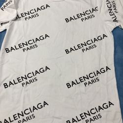 White Balenciaga Tee. S,m,l