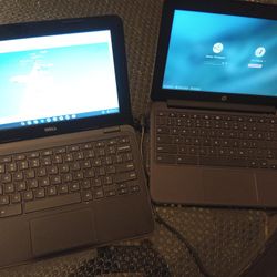 Dell Laptop & HP Chrome Laptop