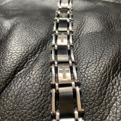 Men’s Diamond Cross Bracelet 