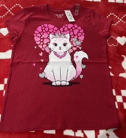 The children’s place cat shirt (10/12) large