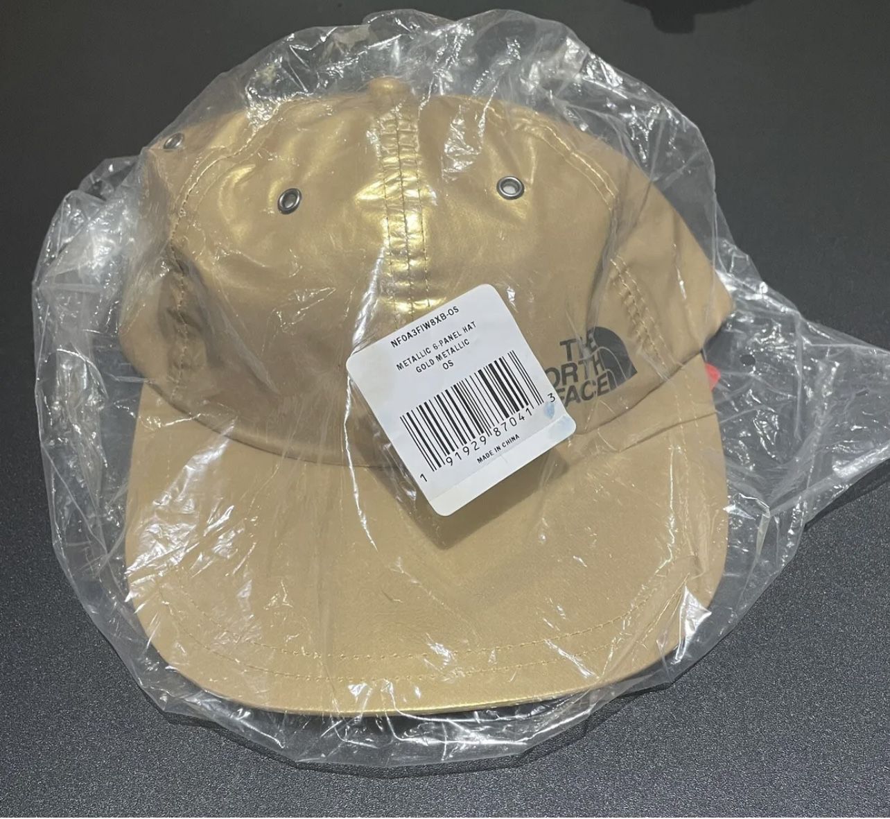 Supreme New York SS18 The North Face Metallic 6-Panel Gold Strap 