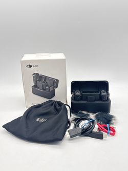 DJI Mic Wireless Microphone System ASRO1 Dual Transmitter 2TX 1RX Charging Case