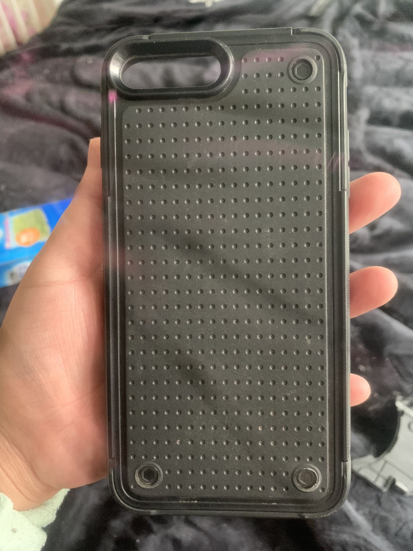 Black ShockProof iPhone 8+ Phone Case
