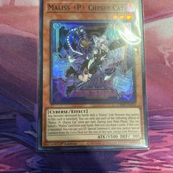 Maliss <P> Chessy Cat | SR Super Rare | 1st Edition | Yugioh Card | CRBR 