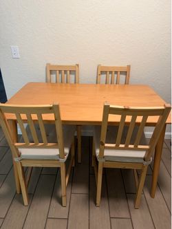 Table and chairs