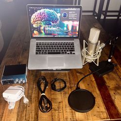 Music Studio Recording Pro Set MacBook Pro Interface Microphone Mic Plugins