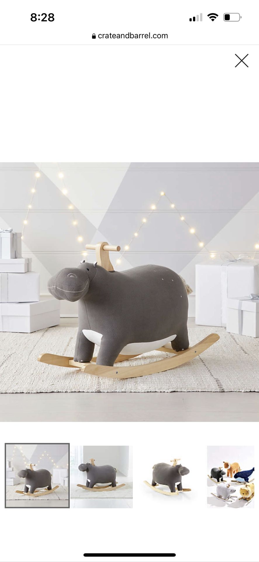 Hippo Toddler Rocker Toy