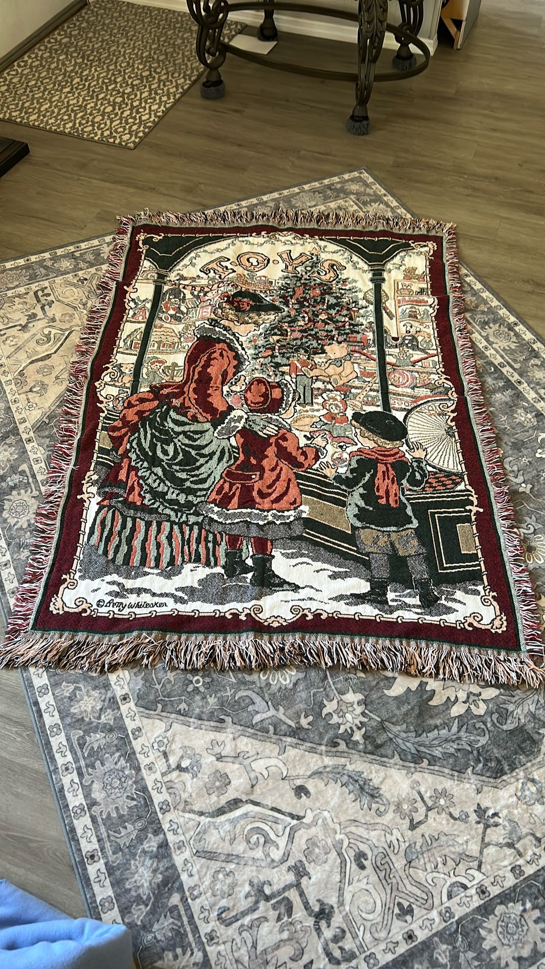 Merry Christmas T•O•Y•S Throw Blanket