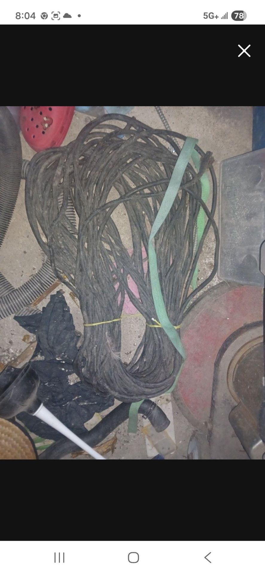 Welding leed with groud
