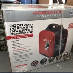 New Inverter Generator 2000 - Quiet and a must for Electronics