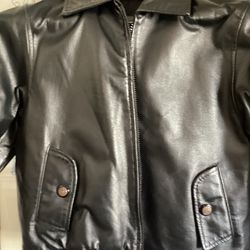 Women’s KC collections, black leather jacket in mint condition
